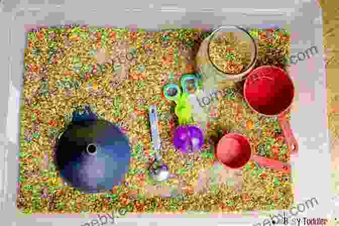 A Child Exploring A Sensory Bin Filled With Beans And Colorful Scoops Sensory Play For Toddlers And Preschoolers: Easy Projects To Develop Fine Motor Skills Hand Eye Coordination And Early Measurement Concepts