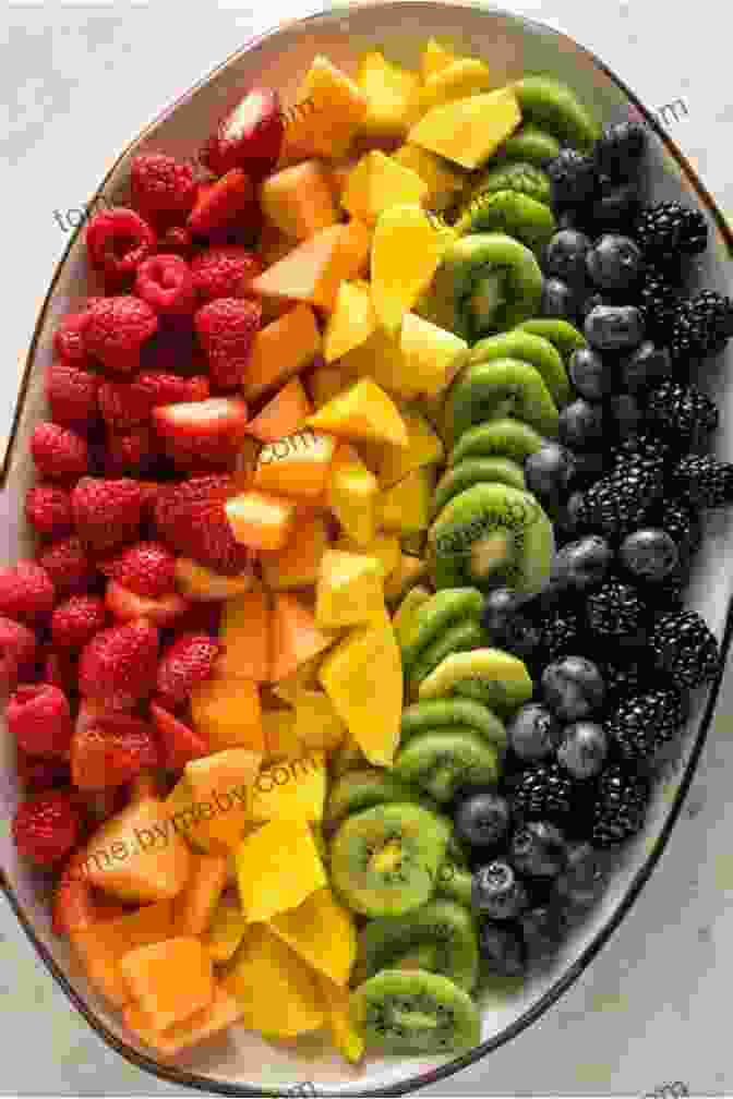 A Fruit Platter Arranged In A Rainbow Pattern Unicorn Food: Rainbow Treats And Colorful Creations To Enjoy And Admire (Whimsical Treats)