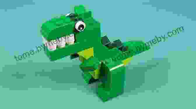 A Group Of Children Excitedly Constructing A LEGO Dinosaur Model, Their Faces Beaming With Joy LEGO Jurassic World The Dino Files: With LEGO Jurassic World Claire Minifigure And Baby Raptor