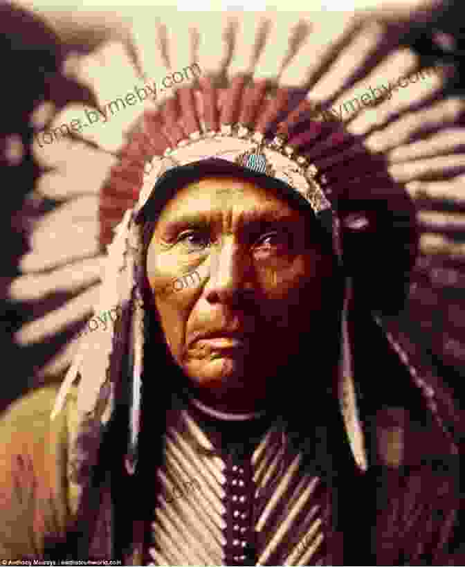 A Majestic Portrait Of The Famous Native American Chief, His Gaze Penetrating And His Expression Conveying Both Wisdom And Determination. Pontiac: The Life And Legacy Of The Famous Native American Chief