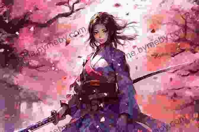 A Majestic Samurai Warrior, Clad In Traditional Armor, Wielding A Katana Sword, Against A Backdrop Of Cherry Blossoms Miyamoto Musashi: The Life And Legacy Of Japan S Most Legendary Samurai