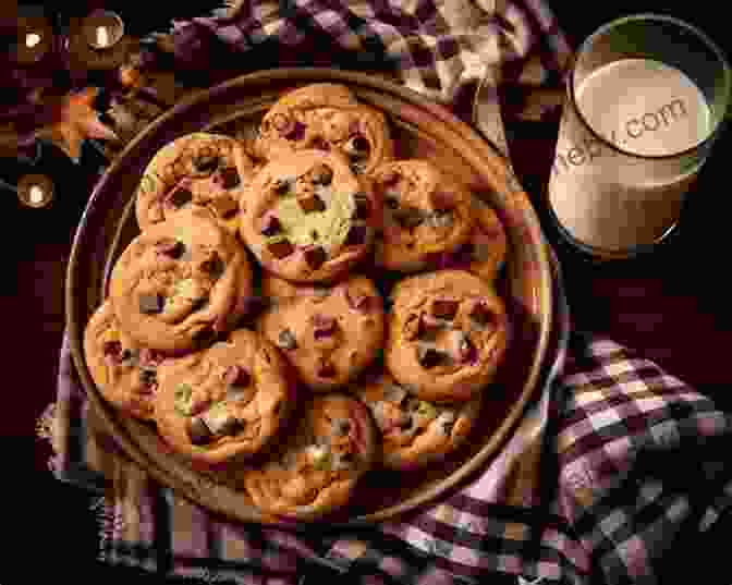 A Plate Of Freshly Baked Chocolate Chip Cookies With A Glass Of Milk The Great American Chocolate Chip Cookie Book: Scrumptious Recipes Fabled History From Toll House To Cookie Cake Pie