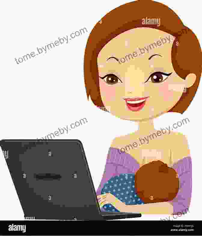 A Smiling Mother Breastfeeding Her Baby While Working At A Laptop Working And Breastfeeding Made Simple