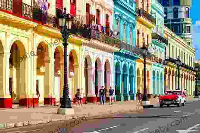 A Vibrant Street Scene In Havana, Showcasing The City's Colorful Architecture And Bustling Atmosphere The Most Beautiful Girl In Cuba