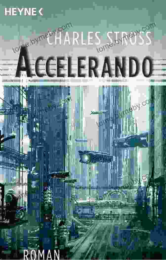 Accelerando Singularity Charles Stross Book Cover With Abstract Spiral Design Accelerando (Singularity 3) Charles Stross