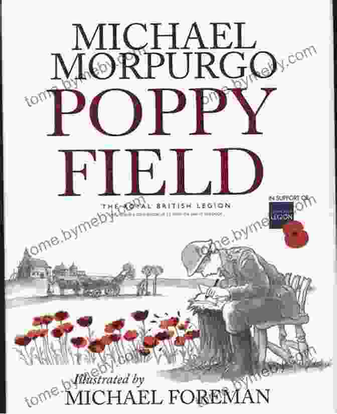 Book Cover Of 'Poppy Field' By Michael Morpurgo, Featuring A Young Boy Standing In A Field Of Poppies Poppy Field Michael Morpurgo