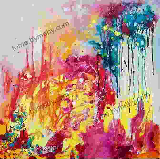 Large Scale Abstract Painting With Sweeping Brushstrokes And Vibrant Splashes Of Color Reid Silvern: Fine Art: 4