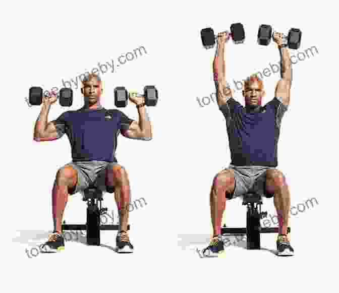 Man Performing An Overhead Press With Good Shoulder Positioning Bodybuilding Blackjack: 21 Easy To Follow Weight Lifting Basics For A Winning Physique