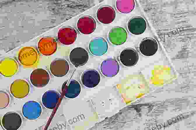 Vibrant Watercolor Palette Playing With Paints Watercolor