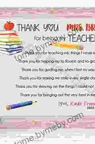 Thank You: (a For Teachers)